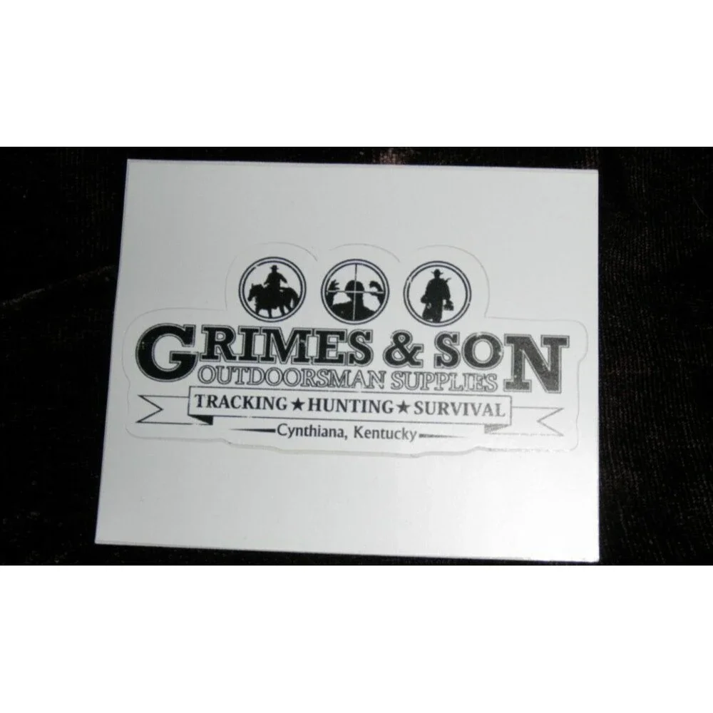 THE WALKING DEAD WINDOW STICKER DECAL GRIMES & SON KENTUCKY (3.11